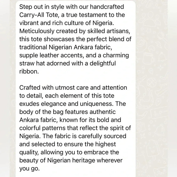 Vintage  💕Kweenzyafrik Ankara printed handmade Keimie Carry all Tote bag - Picture 8 of 16